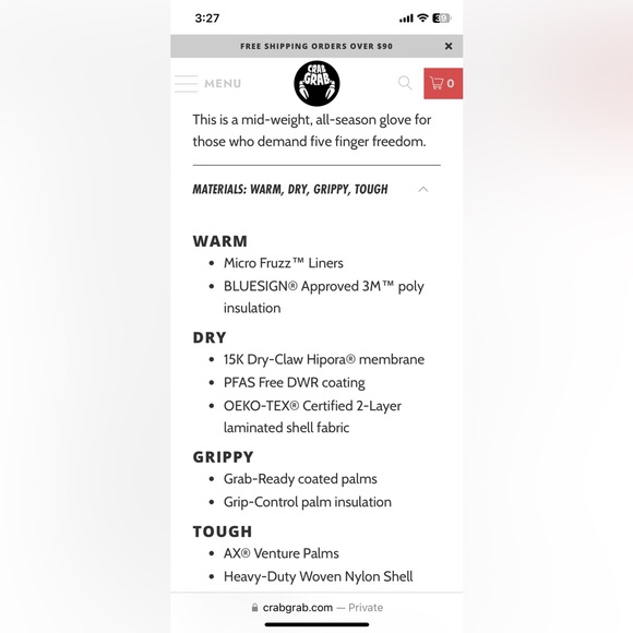 Crab Grab The Five Gloves - Picture 5 of 5